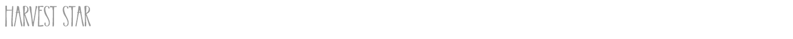 Harvest Star font preview